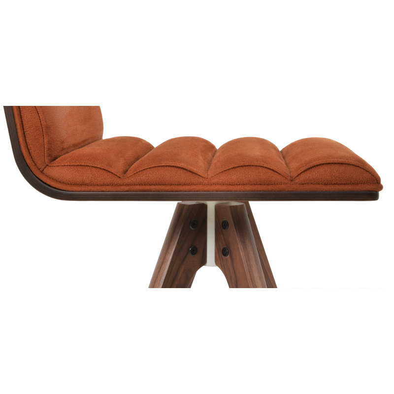 Corona Comfort Pyramid Counter & Bar Stool, Cognac Nubuck, Counter Stool (24.5” Seat Height)