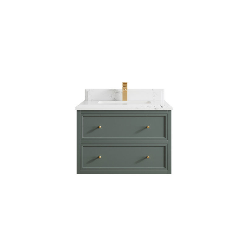 Meuble-lavabo simple flottant 30 po Roswell