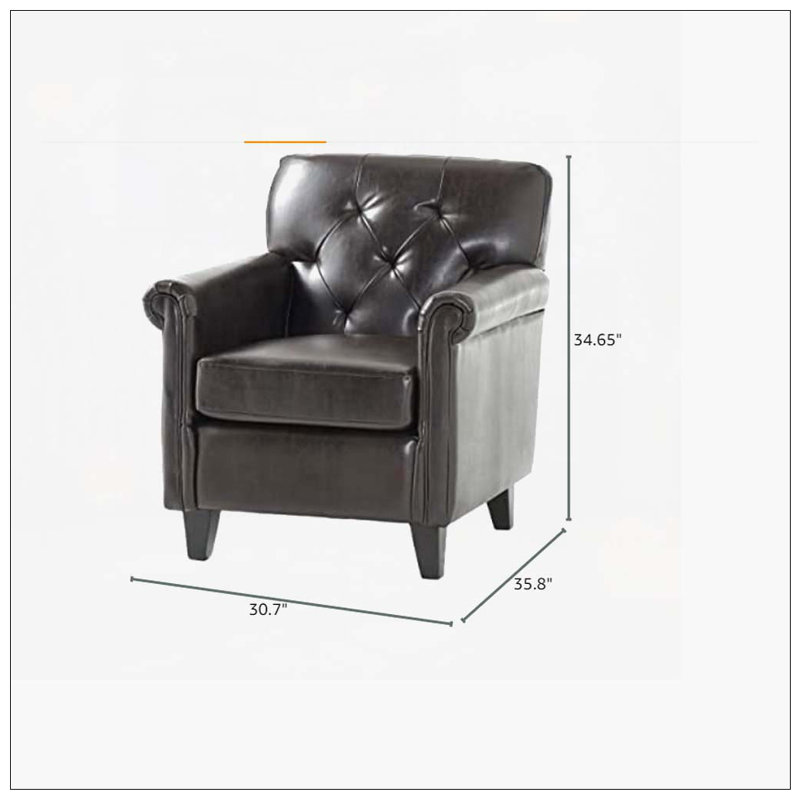 Fauteuil club en similicuir