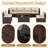 8-Piece Patio Furniture Set with Propane Gas Fire Pit Table-576908597-599686395