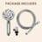 7-Spray Handheld Shower Head with One-Button Detachable Shower Head and Built-in Filter Chrome-124477914