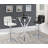 Denali Round Glass Top Bar Table Chrome