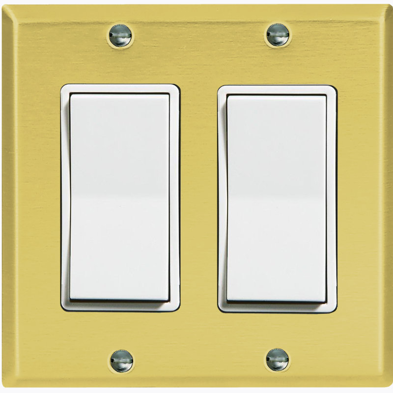 Plaque murale à bascule 2 bandes