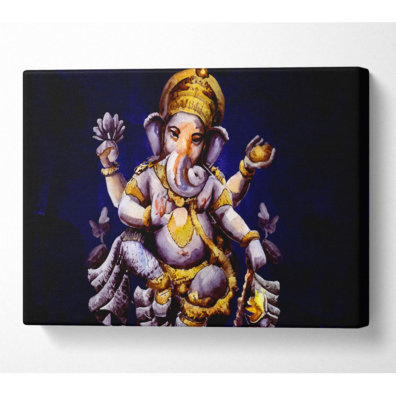 Hindu Ganesh - Wrapped Canvas Print, 50.8cm H x 81.3cm W x 10cm D