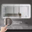 Miroir d'appoint à DEL pour salle de bain Miroir d'appoint pour salle de bain avec lumières frontales-2055372742-2055372740