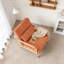 Fauteuil moderne, fauteuil d'appoint avec structure en bois massif-1349949086