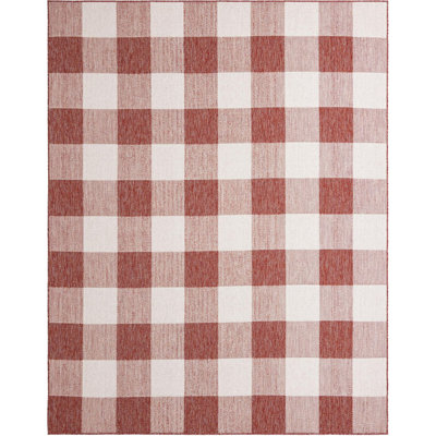 Tapis intérieur / extérieur rouge Borland