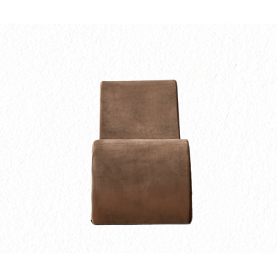 Chaise longue Relax On Brown - Mousse haute, conception ergonomique, housse amovible et lavable à la machine