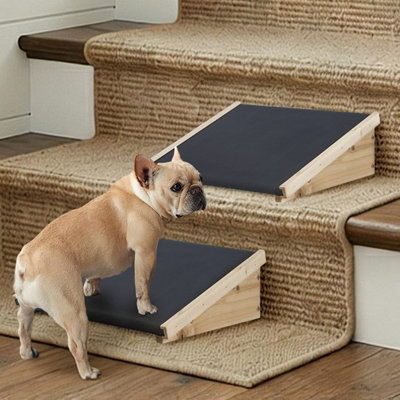 Rampe pour chien pour escalier, rampe en caoutchouc antidérapant pour petits chiens de taille moyenne