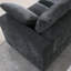 Fauteuil modulaire gris, chenille droite, structure à ressorts pour fauteuil d'appoint, conception polyvalente et pratique