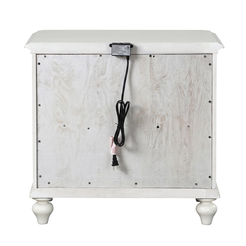 Table de chevet 2 tiroirs Brumfield