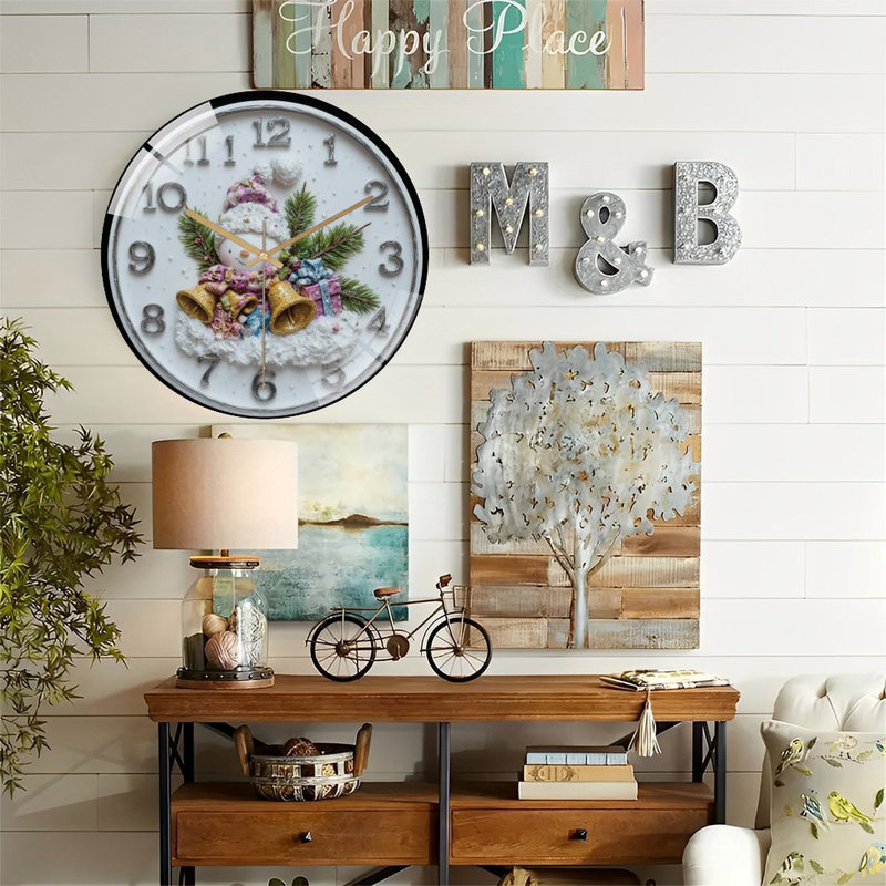 Horloge murale de Noël 12 po