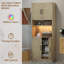 Armoire de rangement de 71 pouces de hauteur avec comptoir avec armoires de cuisine avec étagère à micro-ondes à DEL
