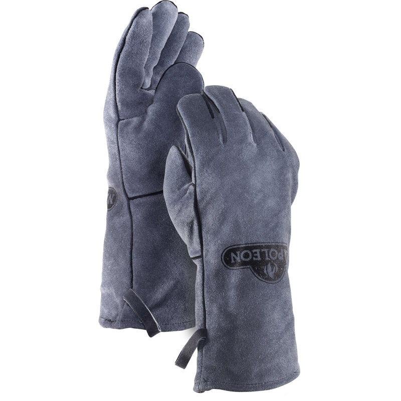 Gants de four 2 pièces napoleon en cuir véritable barbecue