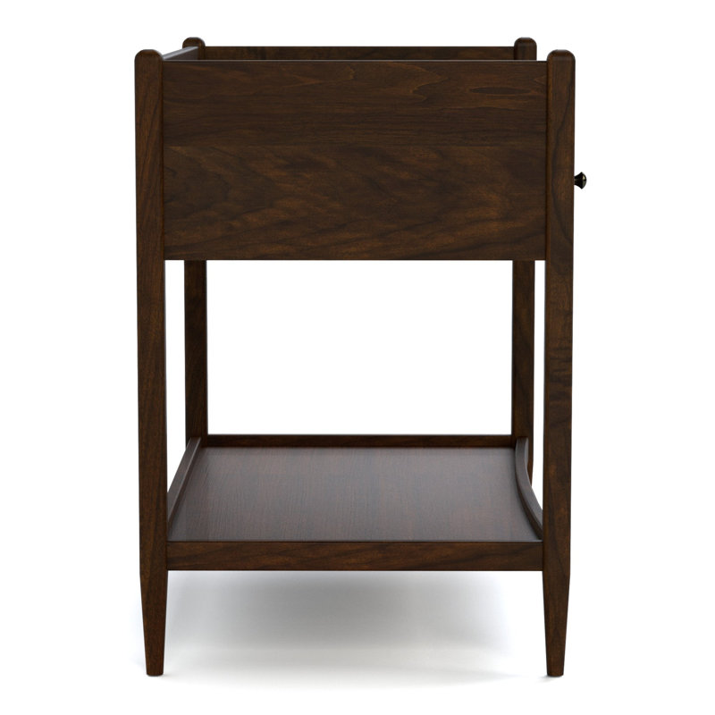 Hudson Valley 1 - Drawer Solid Wood Nightstand