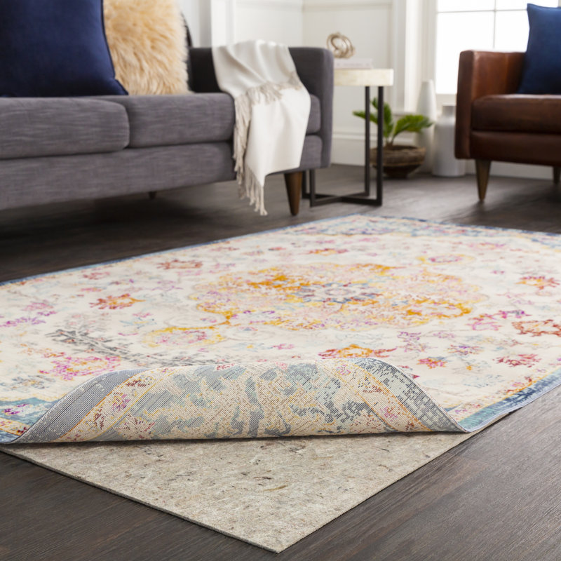Leighton Dual Surface 0.22'' Thick Rug Pad, Runner 2'6" x 10'