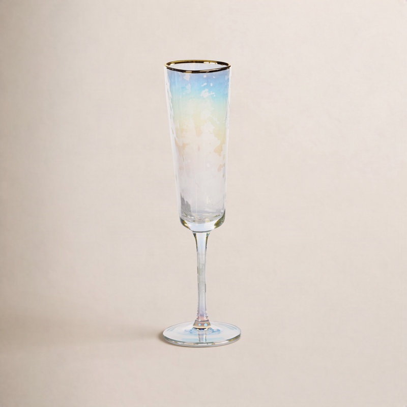 5,82 oz. Flûte en verre, Brillant