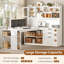 Bureau en L Farmhouse avec tiroirs-1254321169