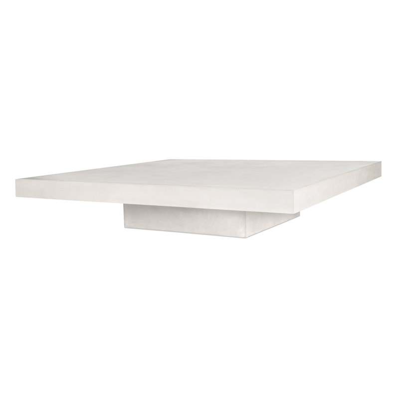 Table basse Perpetual, Blanc perle