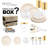 Ivory Vintage Disposable Plastic Tableware Set - 60 Settings
