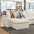 Katrein 142.00 W Modular U-Shaped Free Combination,Cloud Couch with Ottomans-255646109