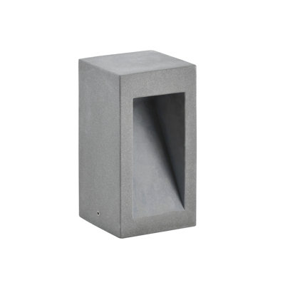 Grey Integrated LED Concrete Bollard Light