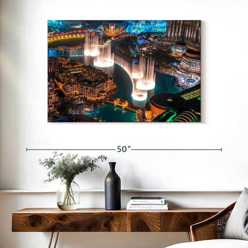 Kavia Dubai Fountain, 26" H x 39" W