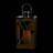 13.5" Rustic Wood and Stainless Steel Lantern with LED Flameless Pillar Candle with Timer