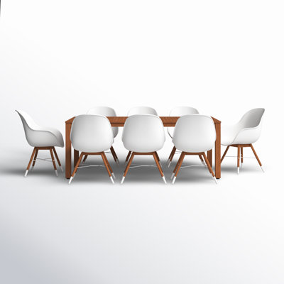 Anautica 88" Eucalyptus Patio Dining Set