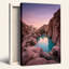 Art mural sur toile, "Desert Canyon Pool"-133522892