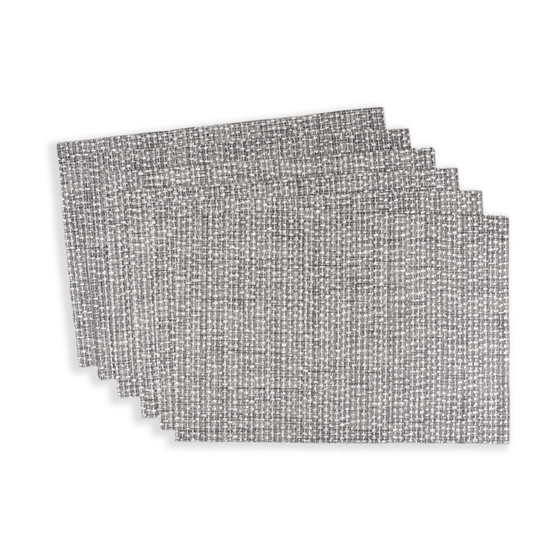 Callicoat Bow Knot Textiline Placemat, Gray