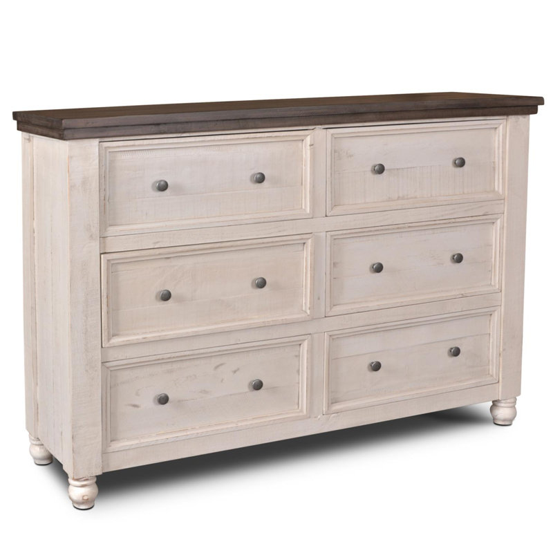 Commode 6 tiroirs l 63 po