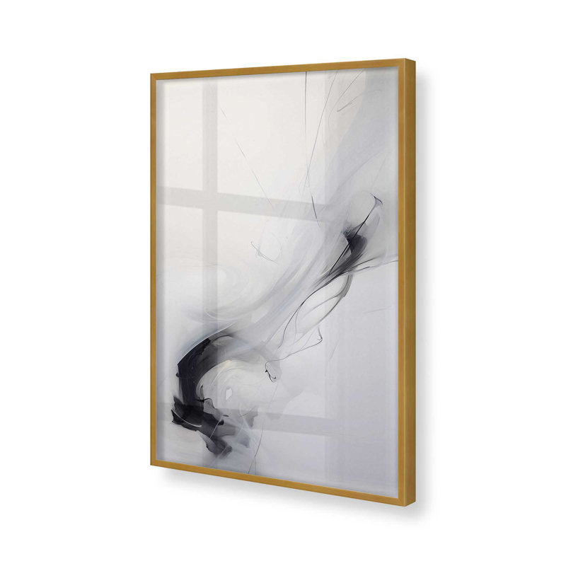 «Ethereal Smoke Dance I Print», Cadre doré poli, H 21,25 po x l 17,25 po