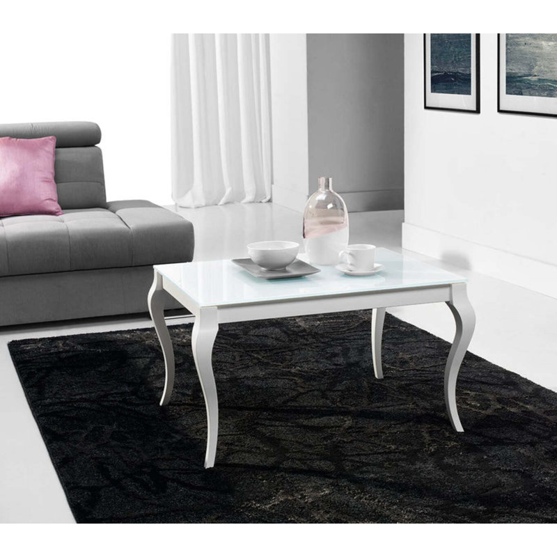 Arquilla Four Leg Coffee Table, White