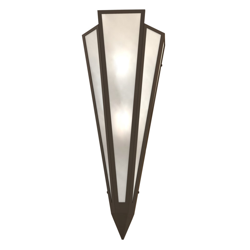 Brum 2 - Light Flush Mounted Sconce, Oil Rubbed Bronze, Glass
