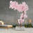 Pink Artificial Cherry Tree Fake Sakura Tree With Lights