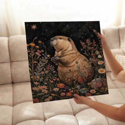 Animaux, reproduction d'art sans cadre William Morris Beaver I Cottage