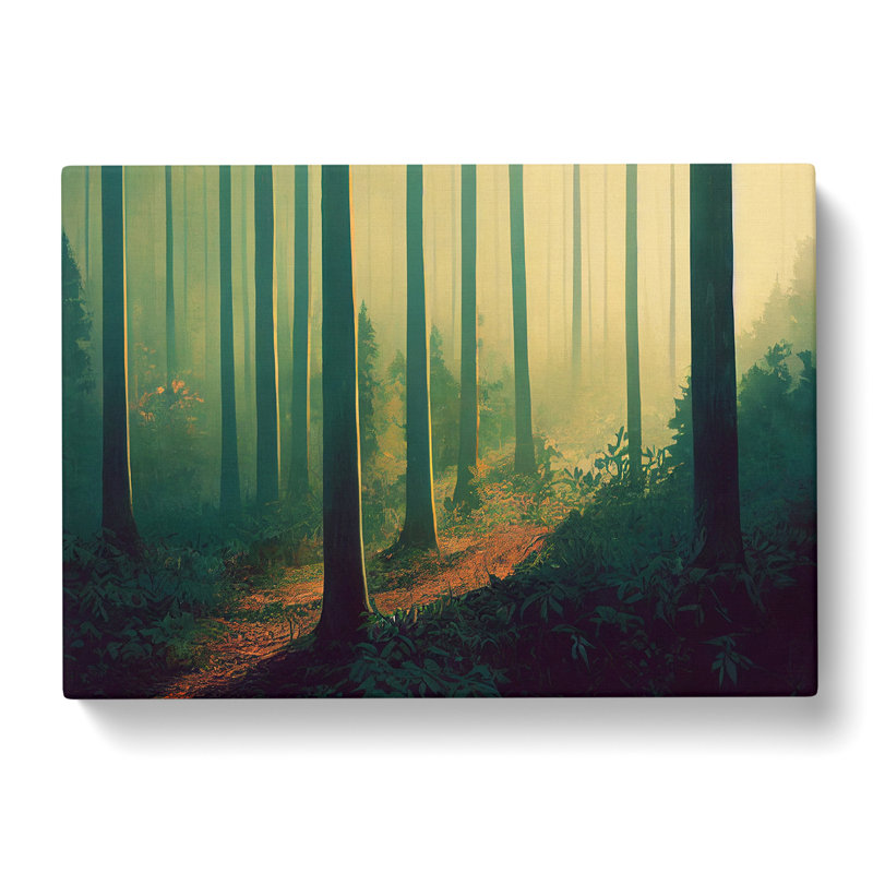 Peaceful Summer Forest - Wrapped Canvas, 40cm H x 60cm W x 3cm D