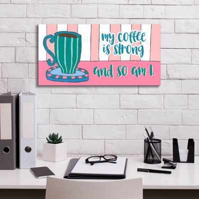 «Mid Morning Coffee Collection D» par Regina Moore, art mural sur toile