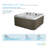Amplified® 6-Person 100-Jet Double-Lounger Hot Tub Spa with Bluetooth Stereo, 3 Pumps, LED Lighting, Ozonator and Steps-99471677
