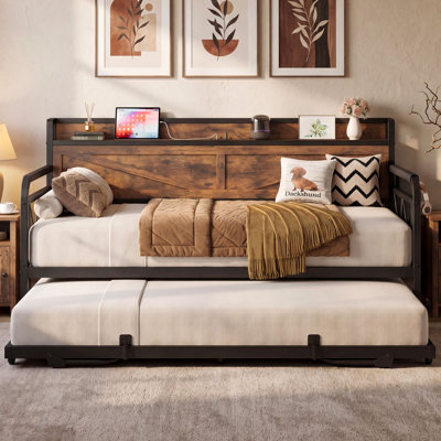 Twin Daybed with Trundle Bed