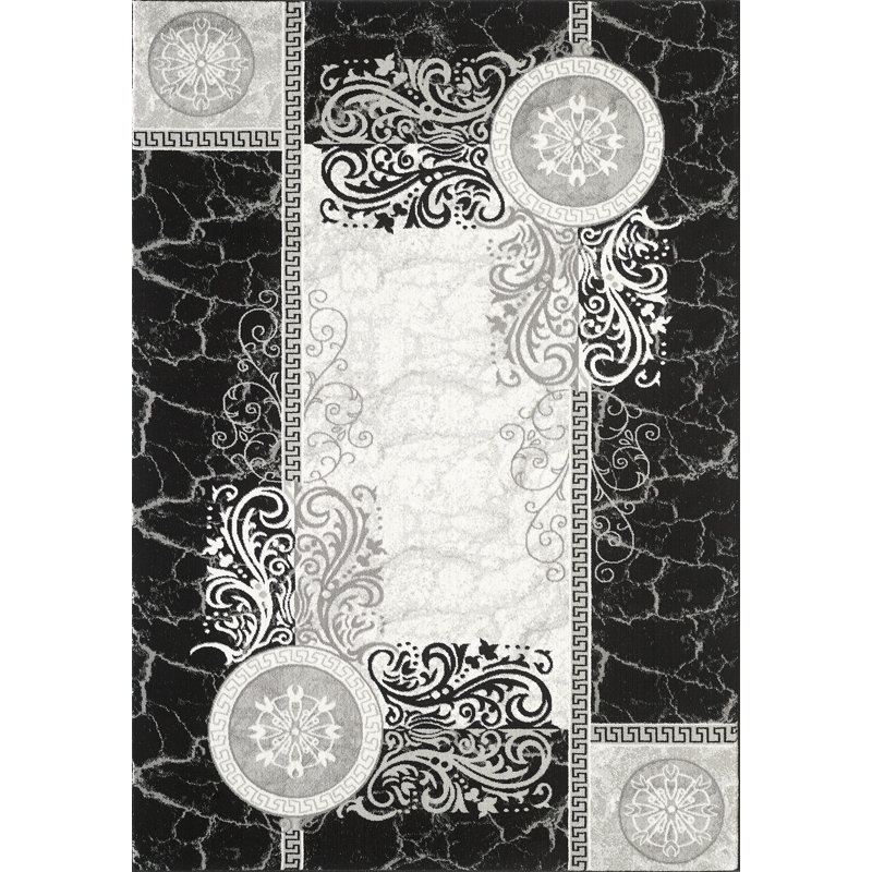 Massira Floral Area Rug, Rectangle 80 x 150cm