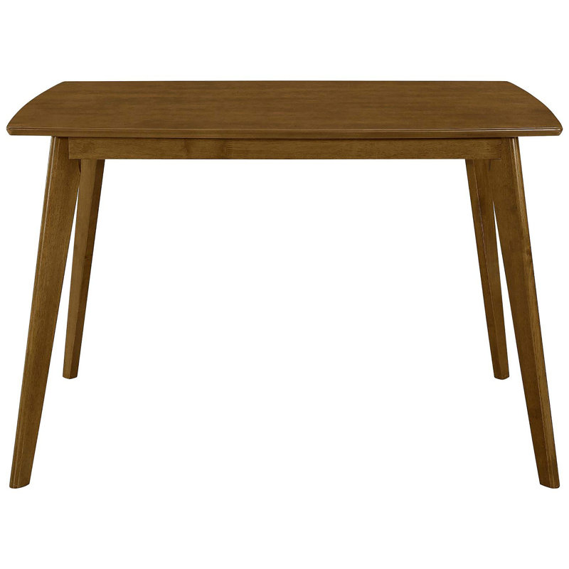 Retro Dining Table With Angled Legs, 30.02"H x 47.27"L x 29.52"W, Brown