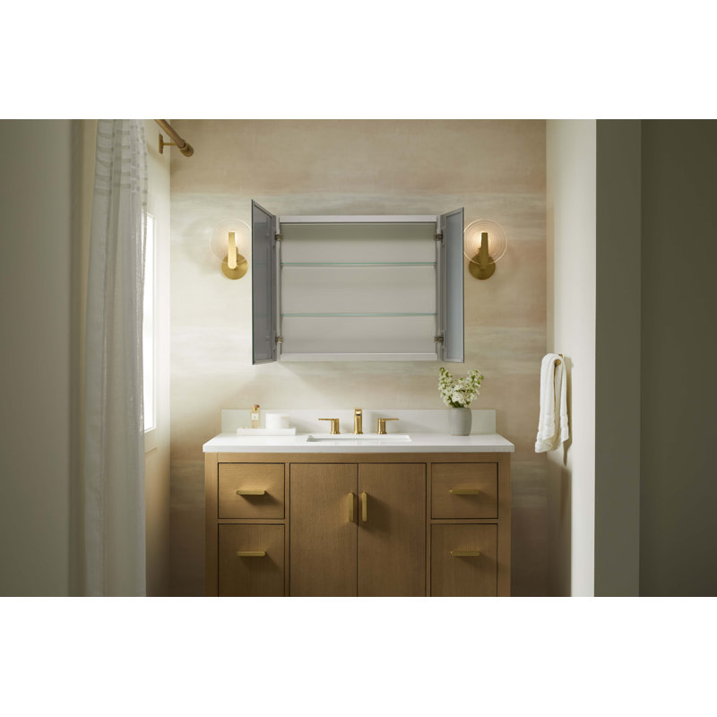 Embark Slim Rectangular Two-Door Medicine Cabinet, 26" H x 30" W x 4" D