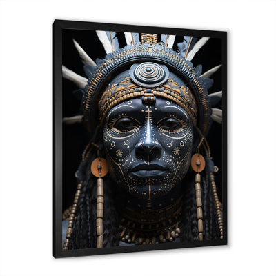 Native Art Tribal Markings - Native American Art Printed Canvas Wall Art