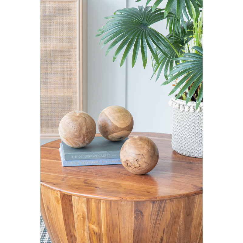 S/3 D5.9x5.9" Teak Ball