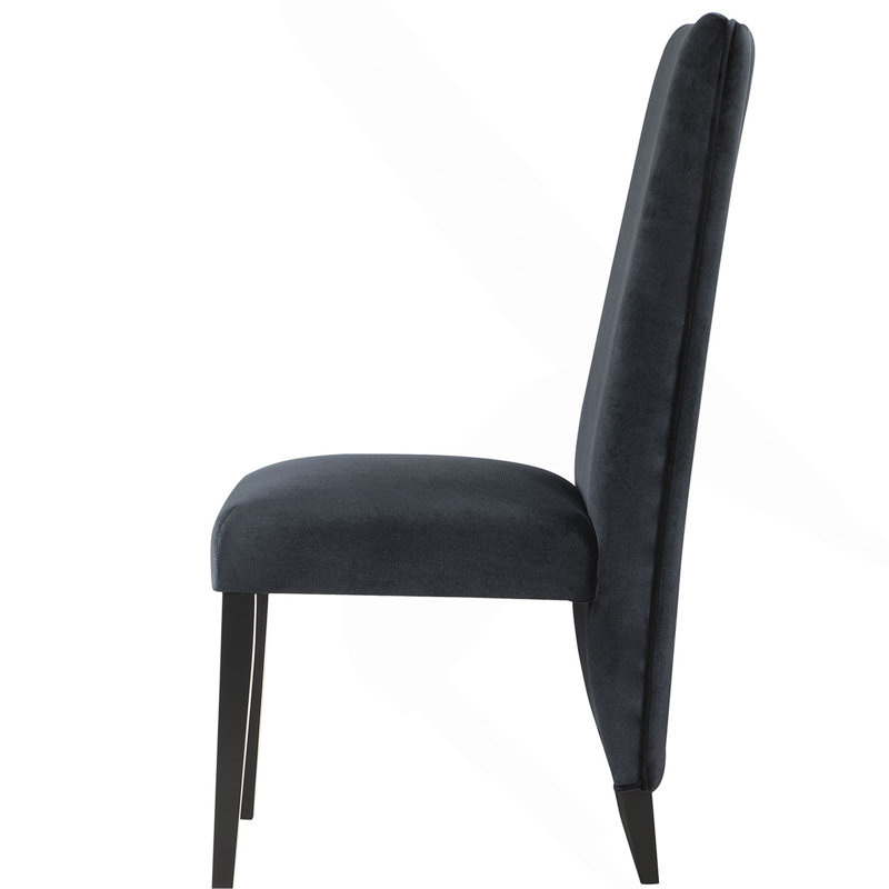 Ensemble de 2 chaises de salle à manger STACEY, Noir, Noir