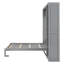 Lit escamotable double à rangement complet avec tablettes et armoire peu encombrante-603996930-603996933