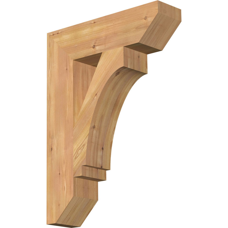 BKTIMP06 Support en bois rustique à lattes impériales, Cèdre rouge de l'Ouest (lisse), H 30 po x l 5,5 po x P 22 po