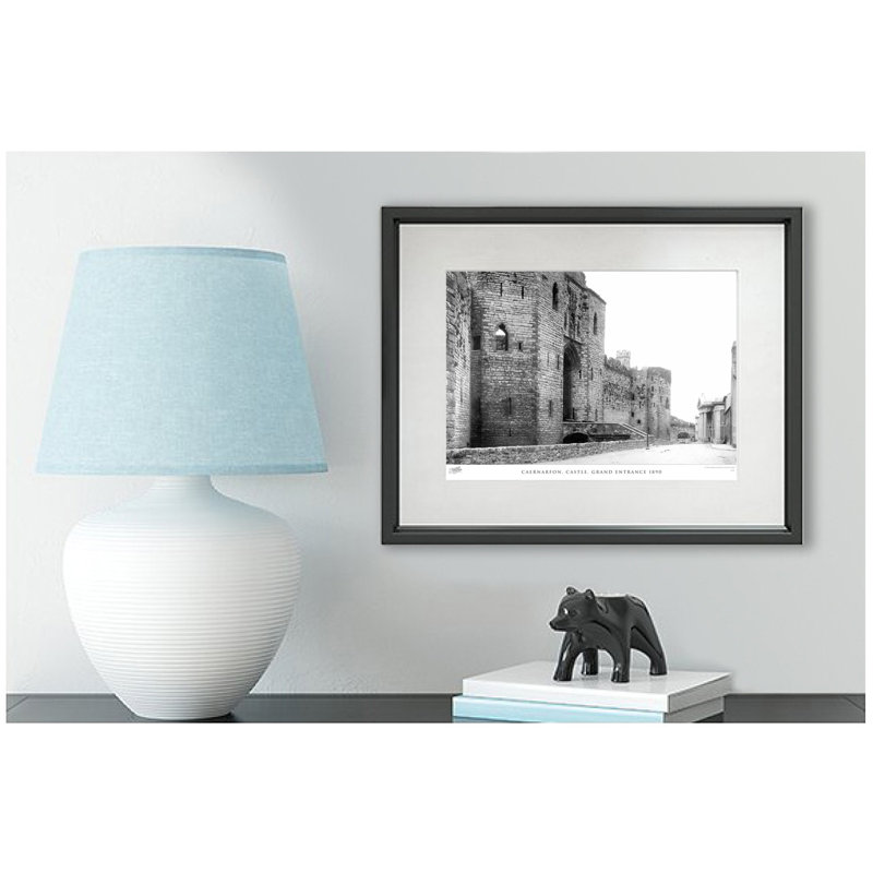 Caernarfon, Castle, Grand Entrance 1890 - Single Picture Frame Print, 60cm H x 80cm W x 2.3cm D